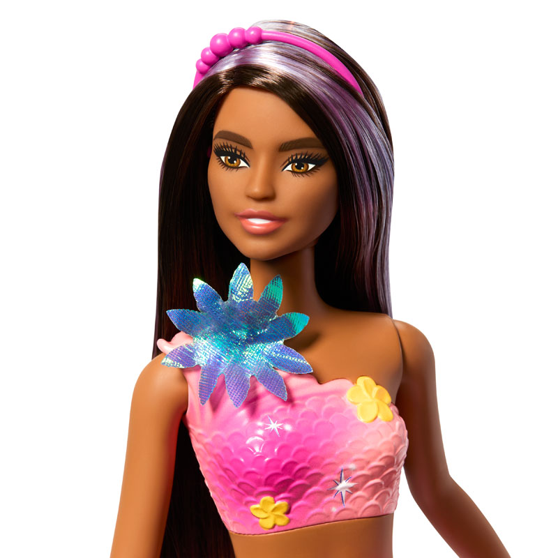 Mattel Barbie Μαγική Γοργόνα Που Ανθίζει Μελαχρινή JDM73