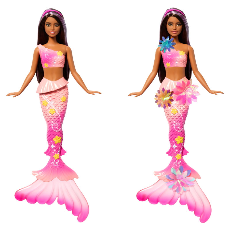 Mattel Barbie Μαγική Γοργόνα Που Ανθίζει Μελαχρινή JDM73