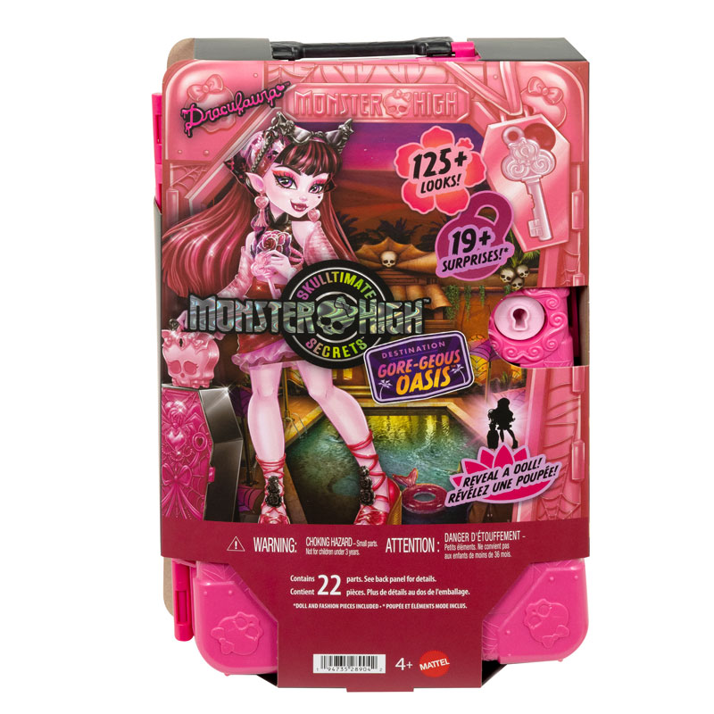 Mattel Monster High Skulltimate Secrets Gore-geous Oasis Playset Βαλιτσάκι Draculaura JDR50