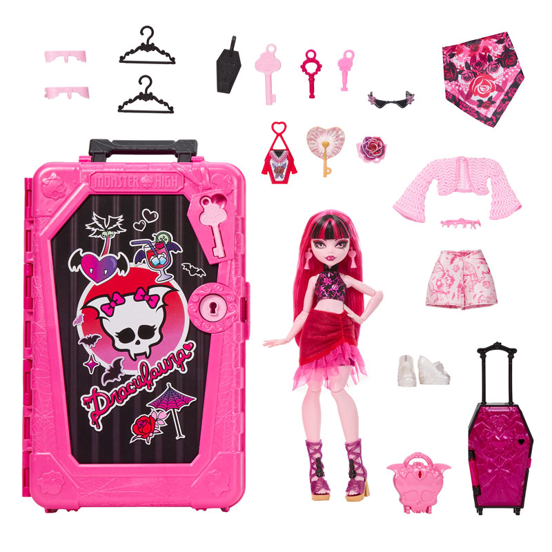 Mattel Monster High Skulltimate Secrets Gore-geous Oasis Playset Βαλιτσάκι Draculaura JDR50