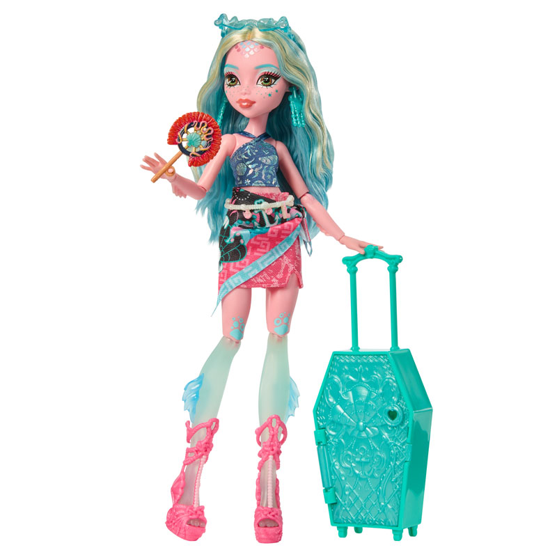 Mattel Monster High Skulltimate Secrets Gore-geous Oasis Playset Βαλιτσάκι Lagoona Blue Doll JDR51