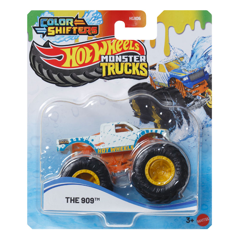 Mattel Hot Wheels Οχήματα Monster Trucks Χρωμοκεραυνοί R The 909