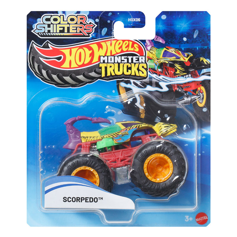 Mattel Hot Wheels Οχήματα Monster Trucks U Χρωμοκεραυνοί Scorpedo™ JDV88