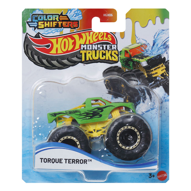 Mattel Hot Wheels Οχήματα Monster Trucks Χρωμοκεραυνοί R Torque Terror