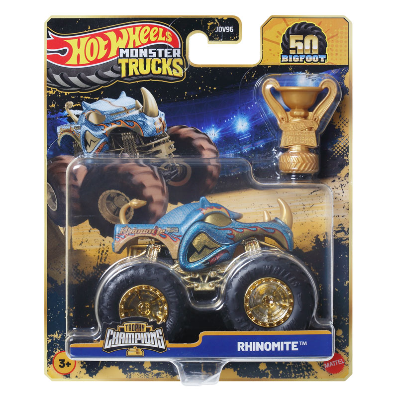 Mattel Hot Wheels Monster Trucks 1:64 Όχημα Rhinomite™ – BIGFOOT® Vehicle 50th Anniversary