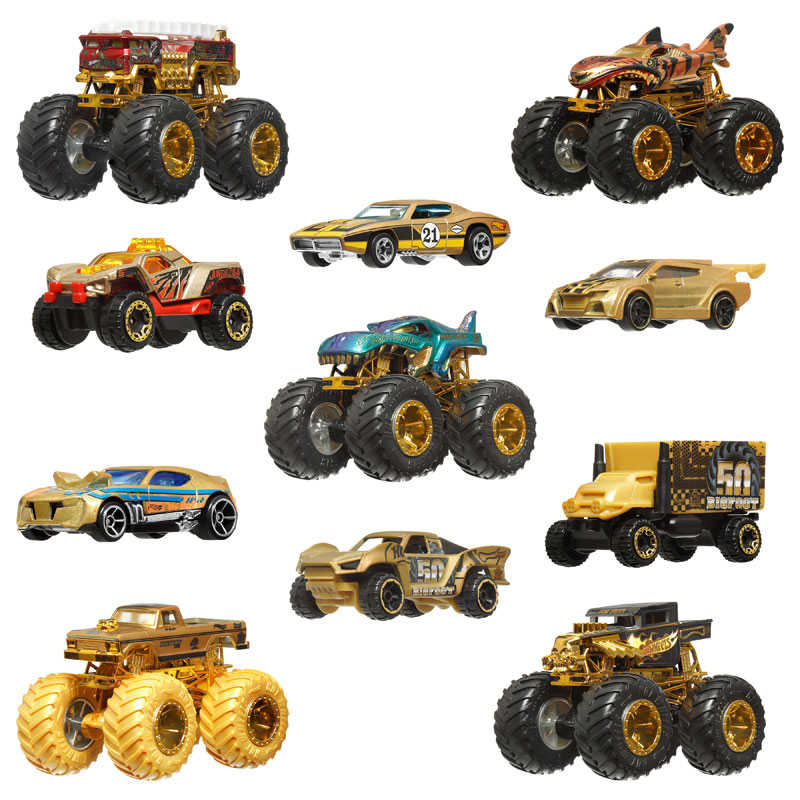 Mattel Hot Wheels Οχήματα Monster Trucks Trophy Champions Collection (Σετ των 12) JDW07