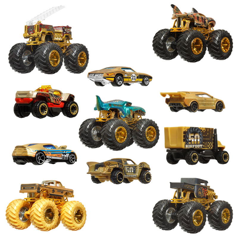 Mattel Hot Wheels Οχήματα Monster Trucks Trophy Champions Collection (Σετ των 12) JDW07