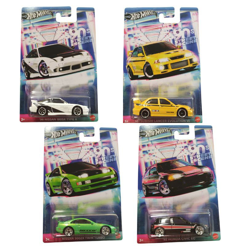 Mattel Hot Wheels Αυτοκινητάκια 90's Street Sports - Σετ των 4 (1,2,3,5) JDY83