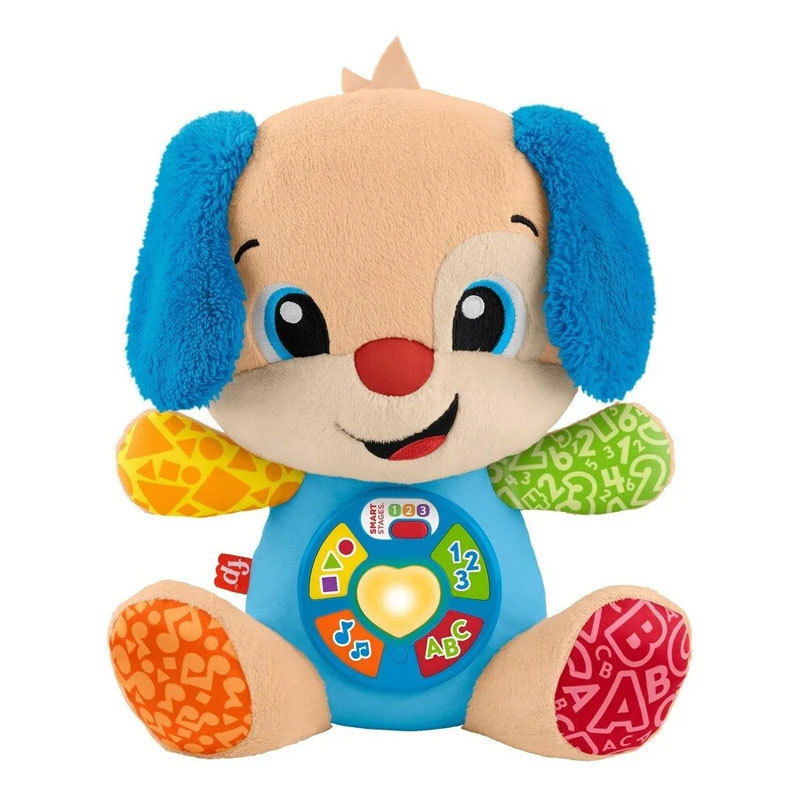 Λαμπάδα Mattel Fisher Price Νέο Εκπαιδευτικό Επιτραπέζιο Σκυλάκι Smart Stages JFD25