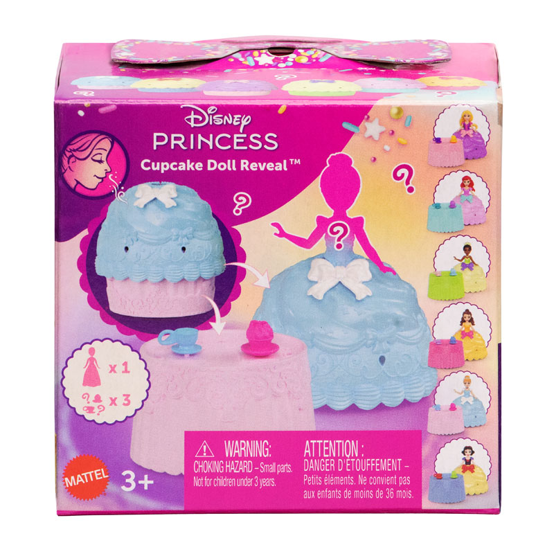 Mattel Disney Princess Μίνι Κούκλες Cupcake Doll Blind Έκπληξη - Σχέδια JFG78