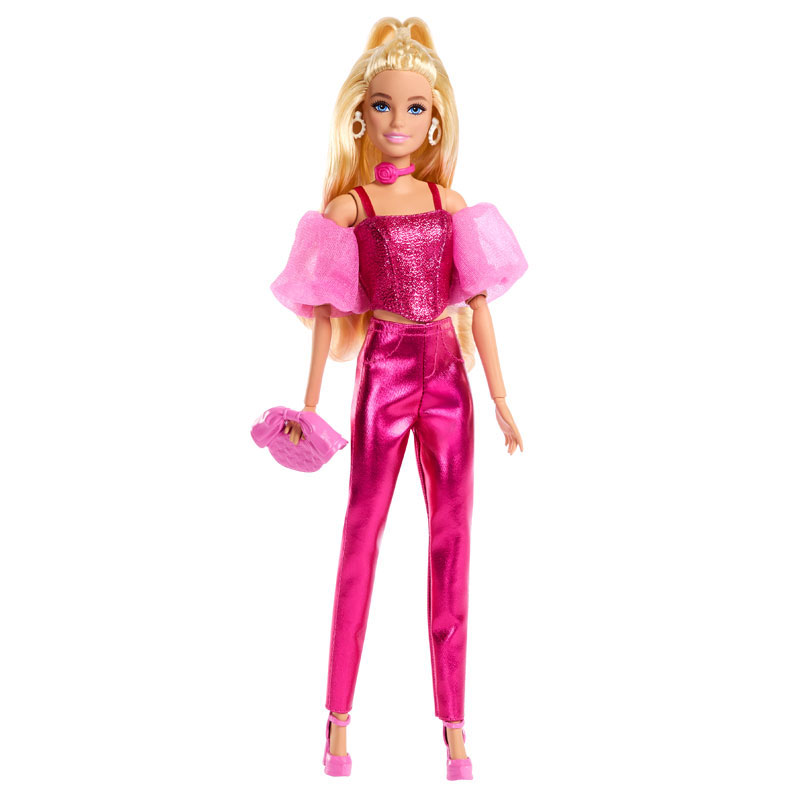 Λαμπάδα Mattel Barbie Deluxe Style Metallics Ροζ Κορσές JFP40