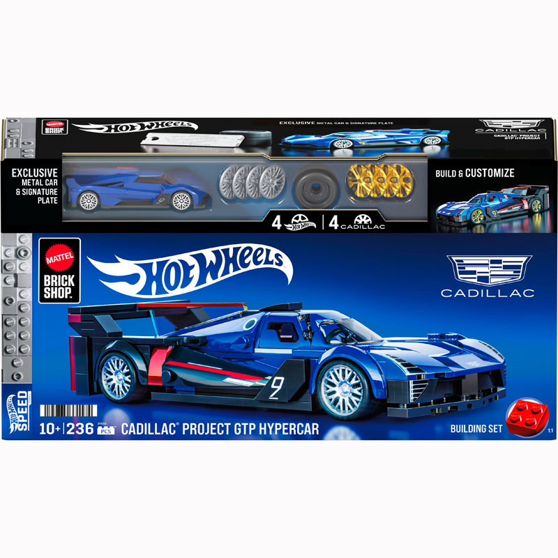Mattel Brick Shop™ Hot Wheels® Speed Series Cadillac® Project GTP Hypercar 1:32 JFR89