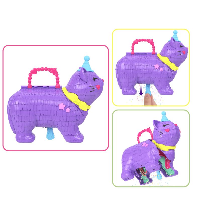 Mattel Polly Pocket Mini Party Kitten Πινιάτα Γατούλα JFT90