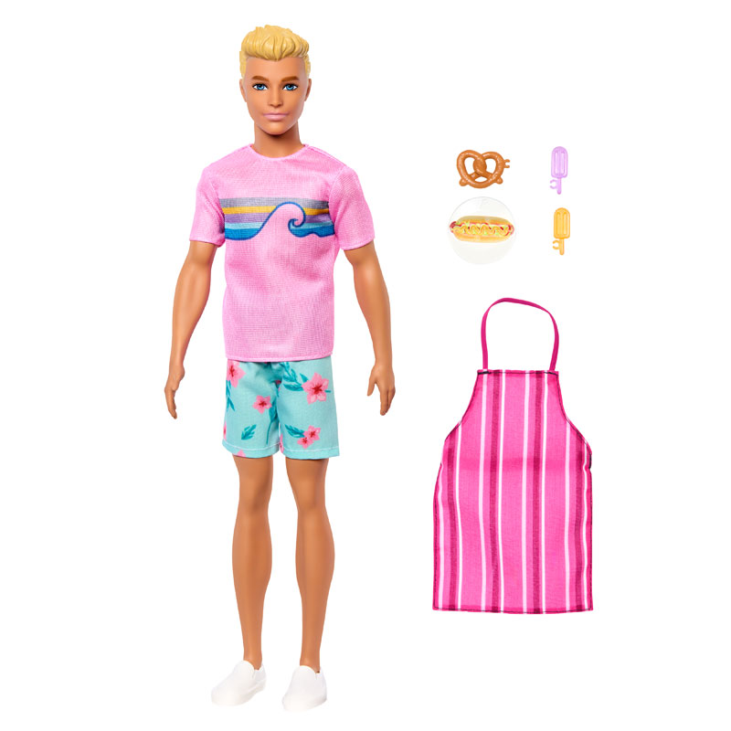Mattel Barbie Mysteries: Beach Detectives Ken Κούκλα Και Αξεσουάρ Μαγειρικής 30cm JFV65