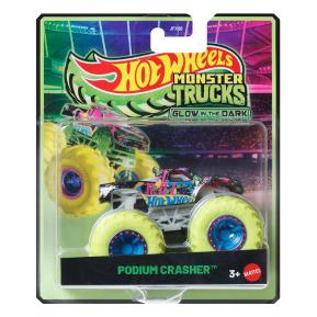 Mattel Hot Wheels Οχήματα Monster Trucks Glow In The Dark - Podium Crasher