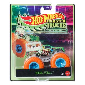 Mattel Hot Wheels Οχήματα Monster Trucks Glow In The Dark - Haul Y'All