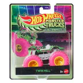 Mattel Hot Wheels Οχήματα Monster Trucks Glow In The Dark - Twin Mill