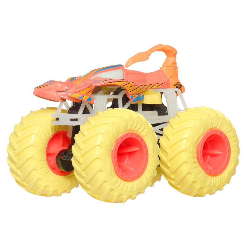 Mattel Hot Wheels Οχήματα Monster Trucks Glow In The Dark - Scorpedo JFX08