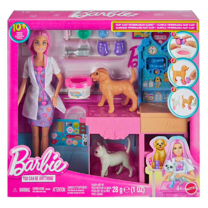 Mattel Barbie Σετ Παιχνιδιού Κτηνιατρική Κλινική JFX93
