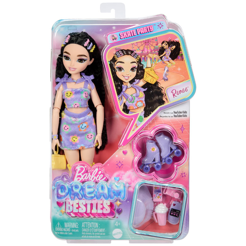 Mattel Barbie Dream Besties Renee Skater Doll JFX99