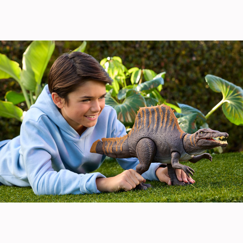 Mattel Jurassic World Rebirth Spinosaurus με ήχους & λειτουργία επίθεσης 53,44cm JGB56