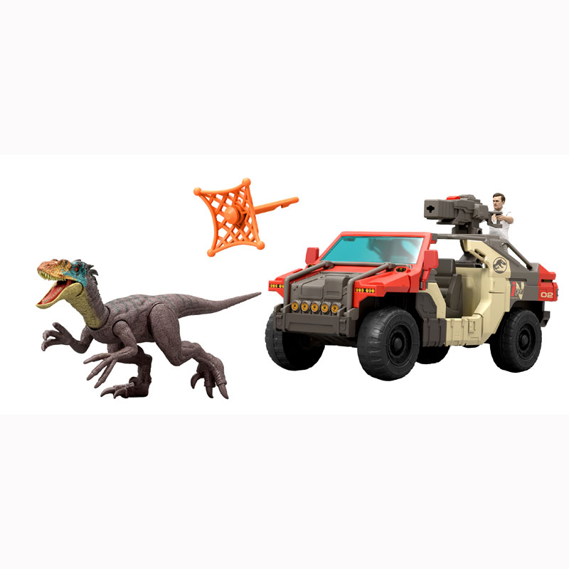 Mattel Jurassic World Rebirth Δεινόσαυρος με Όχημα & Φιγούρα JGB59