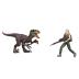 Mattel Jurassic World Rebirth Φιγούρες Δεινοσαύρων με Φιγούρα-Zorra Bennett & Velociraptor JGB84
