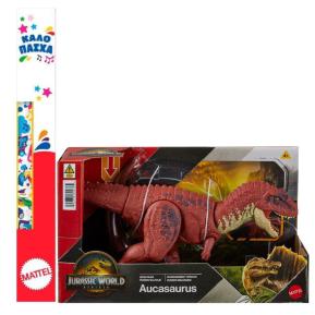 Λαμπάδα Mattel Jurassic World Rebirth Wild Roar B Δεινόσαυρος με κινούμενα μέλη & ήχους Aucasaurus