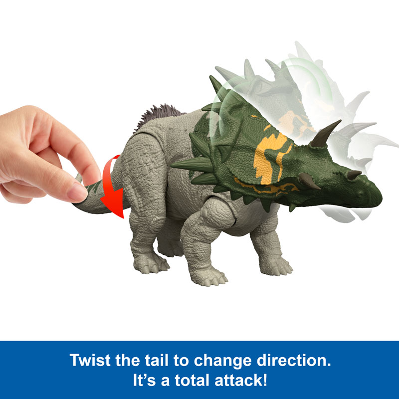 Mattel Jurassic World Rebirth Wild Roar B Νέος Δεινόσαυρος με κινούμενα μέλη & ήχους Spiclypeus