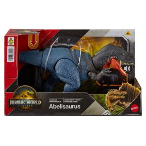 Mattel Jurassic World Rebirth Wild Roar B Νέος Δεινόσαυρος με κινούμενα μέλη & ήχους Abelisaurus