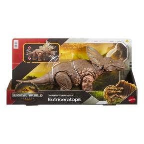 Mattel Jurassic World Rebirth Gigantic Thrashers Νέος Δεινόσαυρος με κινούμενα μέλη Eotriceratops