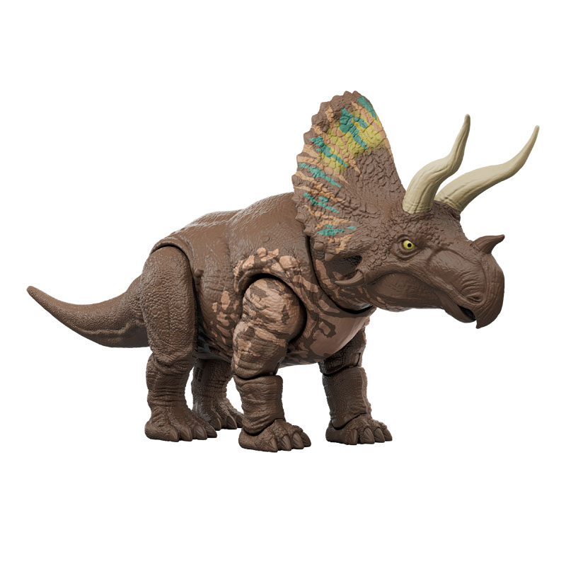 Mattel Jurassic World Rebirth Gigantic Thrashers Νέος Δεινόσαυρος με κινούμενα μέλη Eotriceratops
