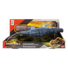 Mattel Jurassic World Rebirth Gigantic Thrashers Νέος Δεινόσαυρος με κινούμενα μέλη Purussaurus