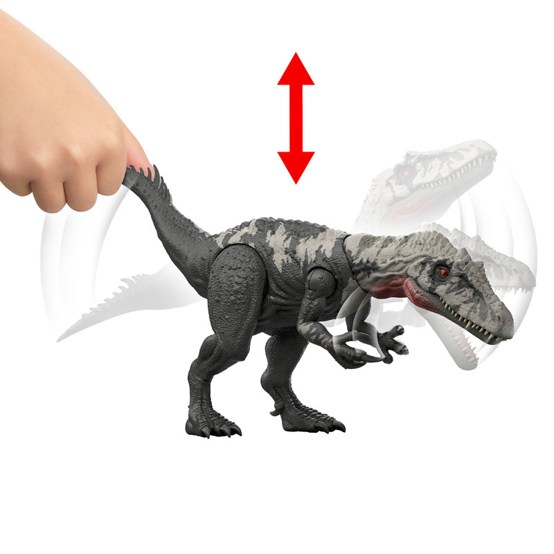 Λαμπάδα Mattel Jurassic World Rebirth Gigantic Thrashers Δεινόσαυρος κινούμενα μέλη Chilantaisaurus