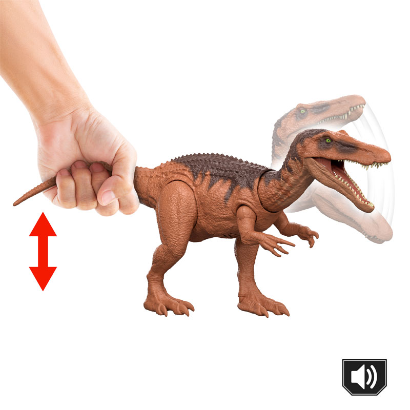 Mattel Jurassic World Rebirth Wild Roar Νέος Δεινόσαυρος με κινούμενα μέλη & ήχους Baryonyx
