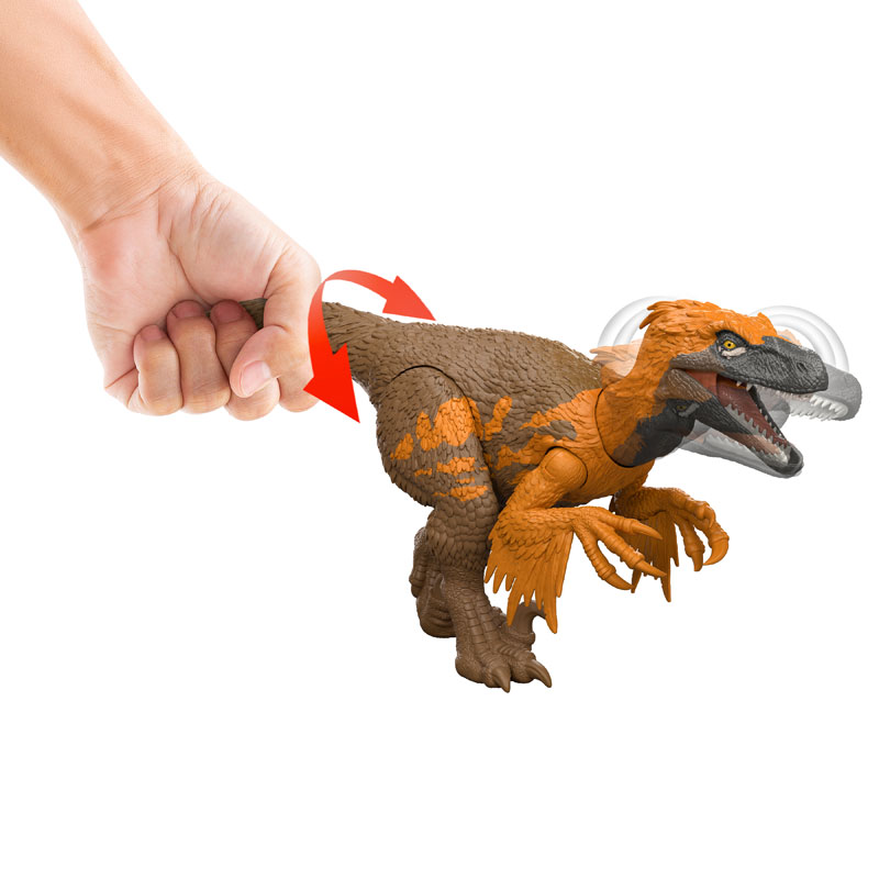 Mattel Jurassic World Rebirth Wild Roar Νέος Δεινόσαυρος με κινούμενα μέλη & ήχους Utahraptor