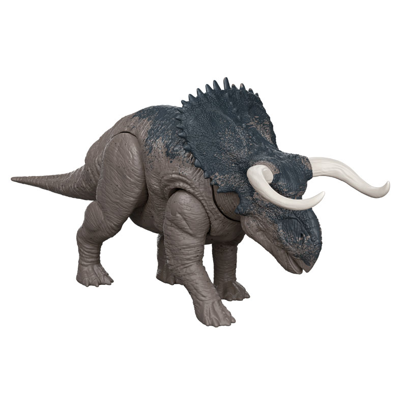 Mattel Jurassic World Rebirth Wild Roar Νέος Δεινόσαυρος με κινούμενα μέλη & ήχους Nasutoceratops