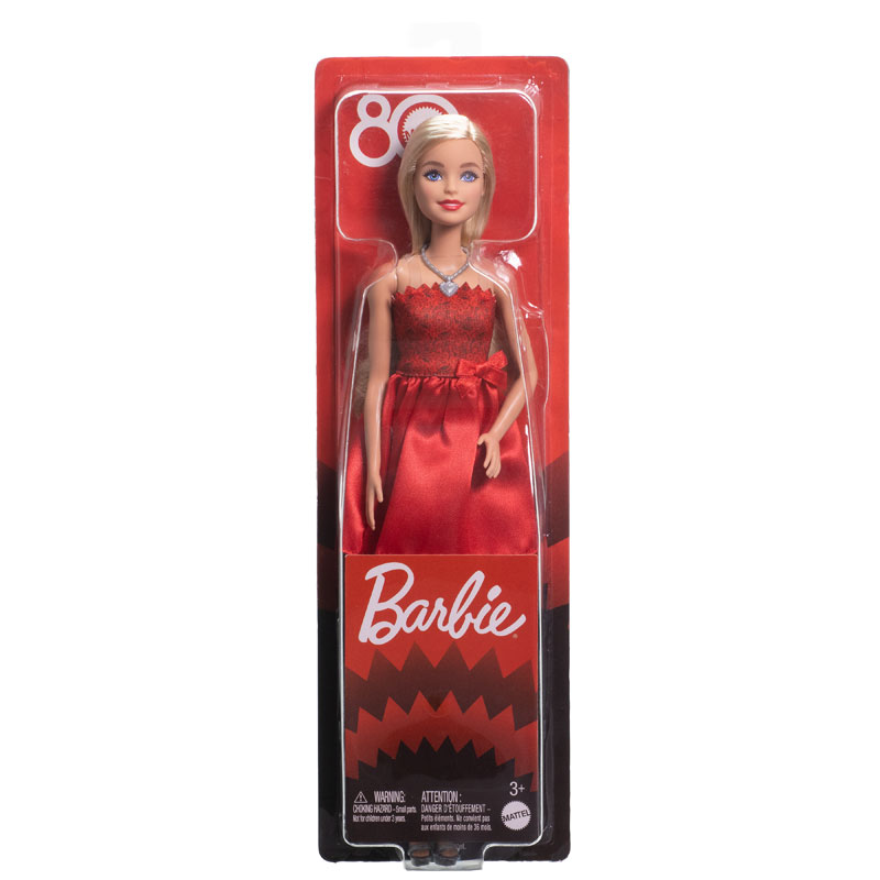 Mattel Κόκκινο Φόρεμα Mattel 80 Χρόνια JGD25
