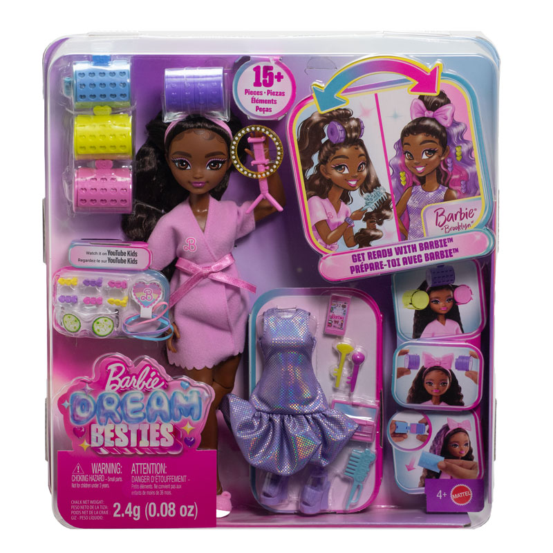 Mattel Barbie Dream Besties Get Ready With Me #GRWM Barbie Brooklyn JGG39