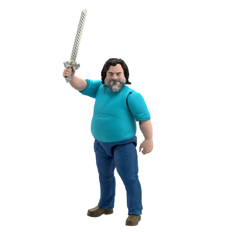 Λαμπάδα Mattel Minecraft Movie Μεγάλες Φιγούρα Steve 30cm