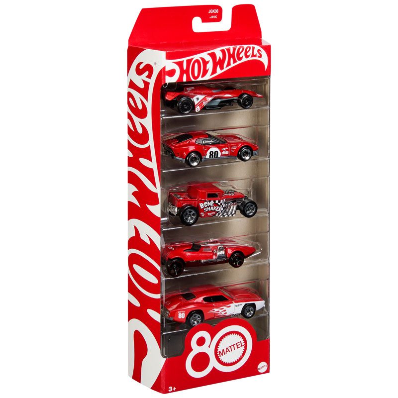 Mattel Hot Wheels Αυτοκινητάκια 80 Χρόνια Mattel Σετ Των 5 JGK08
