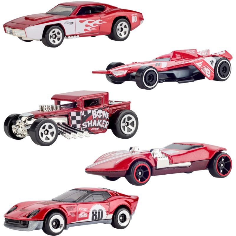 Mattel Hot Wheels Αυτοκινητάκια 80 Χρόνια Mattel Σετ Των 5 JGK08