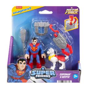 Fisher Price Imaginext™ DC Super Friends Basic Φιγούρα με αξεσουάρ - Superman & Krypto 7,5cm