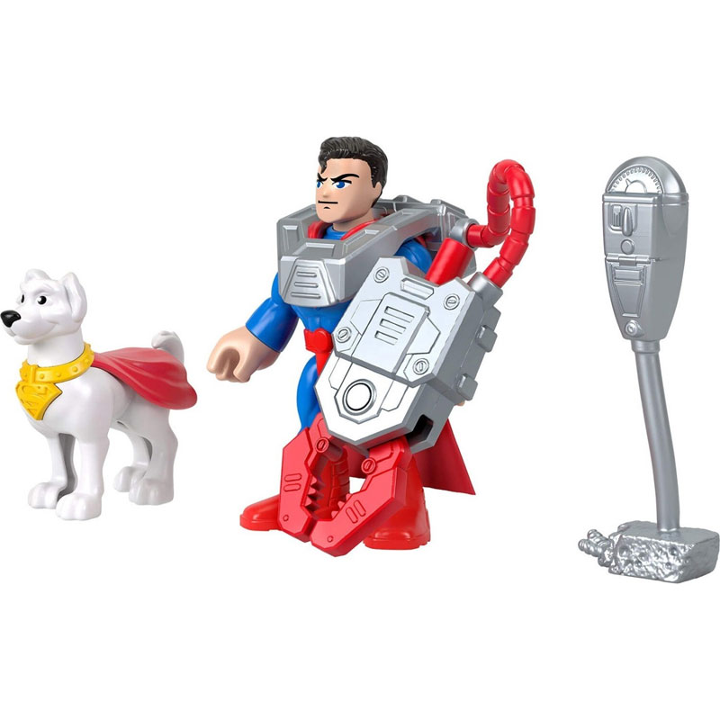 Fisher Price Imaginext™ DC Super Friends Basic Φιγούρα με αξεσουάρ - Superman & Krypto 7,5cm