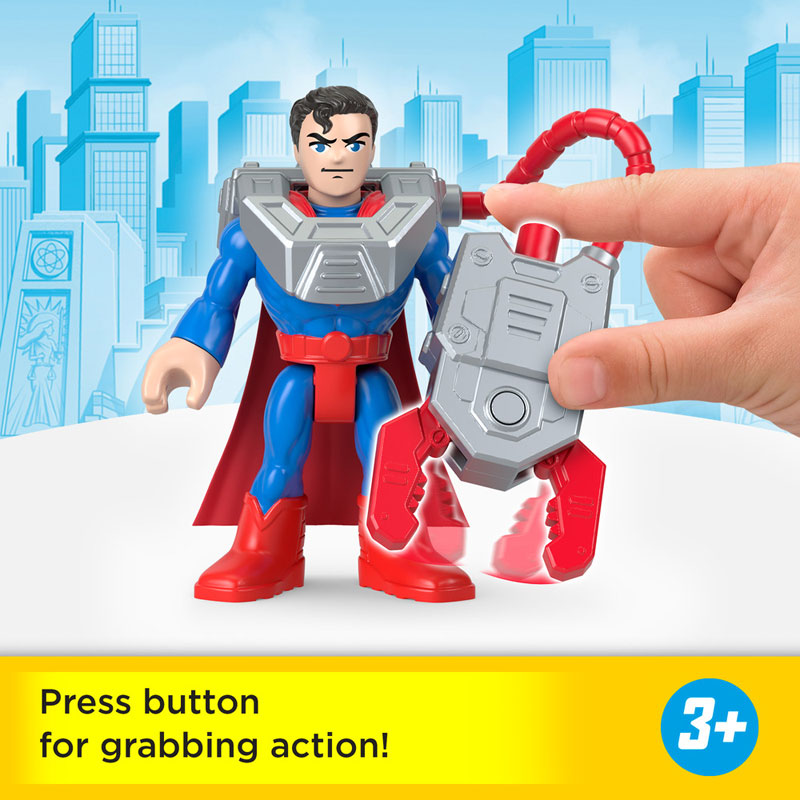 Fisher Price Imaginext™ DC Super Friends Basic Φιγούρα με αξεσουάρ - Superman & Krypto 7,5cm