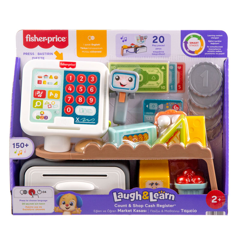Fisher Price Παίζω & Μαθαίνω Count & Shop Cash Register Ταμειακή Μηχανή με Ήχους JGW99