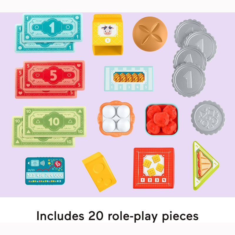 Fisher Price Παίζω & Μαθαίνω Count & Shop Cash Register Ταμειακή Μηχανή με Ήχους JGW99