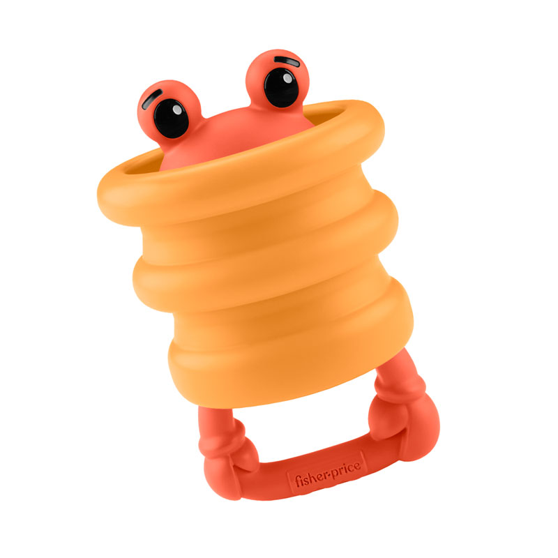 Fisher-Price® Κουδουνίστρα Σιλικόνης Καβουράκι - Squishseas™  Silicone Crab Rattle