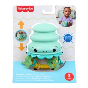 Fisher-Price® Κουδουνίστρα Σιλικόνης Μέδουσα - Squishseas™ Silicone Jellyfish Rattle