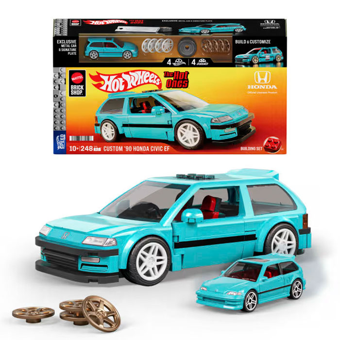 Mattel Brick Shop™ Hot Wheels® Speed Series™ Custom ’90 Honda Civic EF JHF62